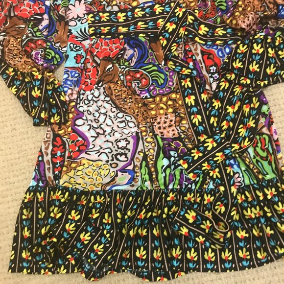 Vintage Betsey Johnson Colorful Bambi Mini icon Runway Dress Size 2 small - Picture 4 of 13